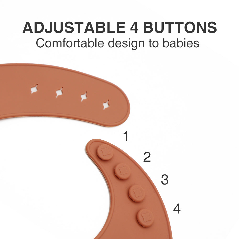 Silicone Baby Bib (Sage Green)