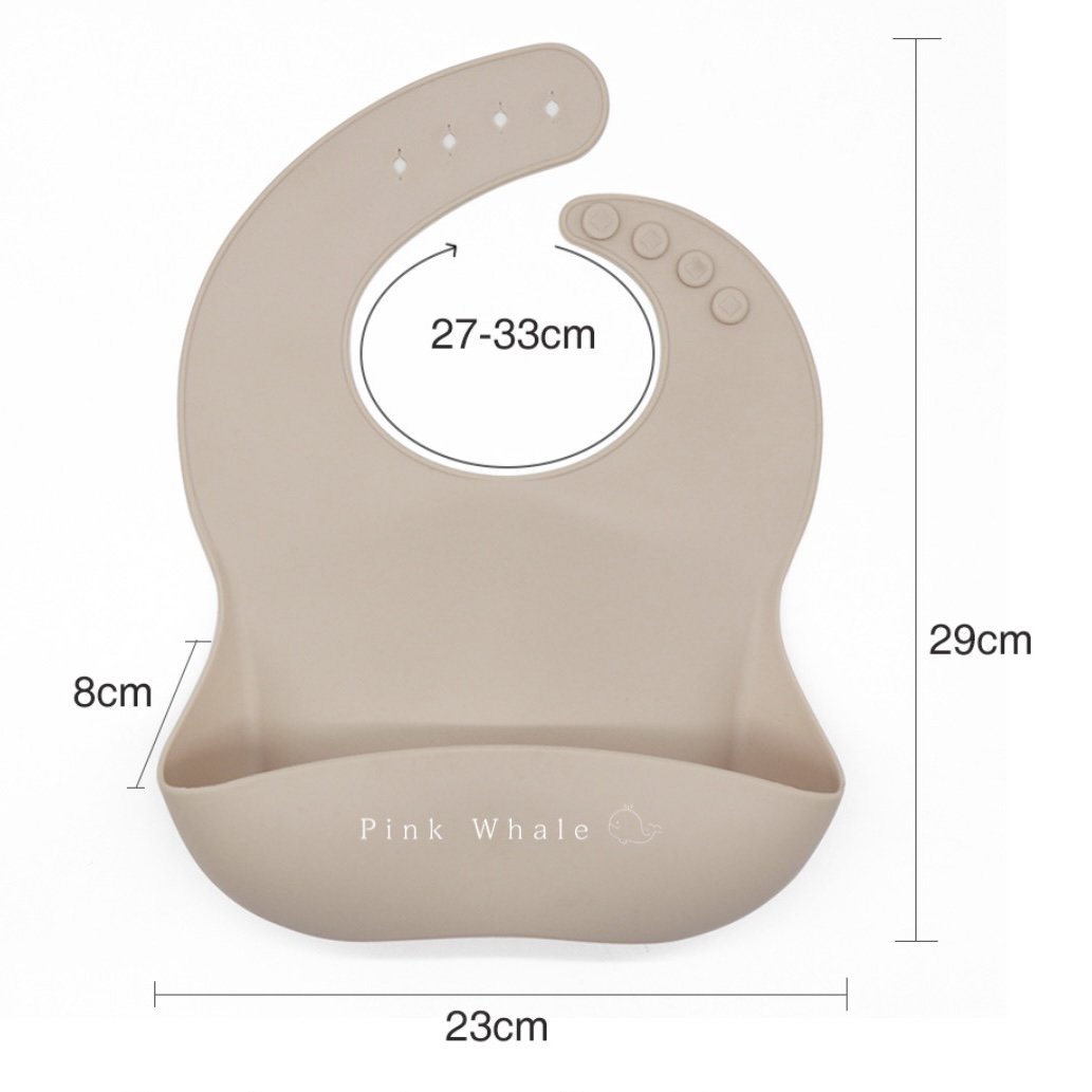 Silicone Baby Bib (Sage Green)