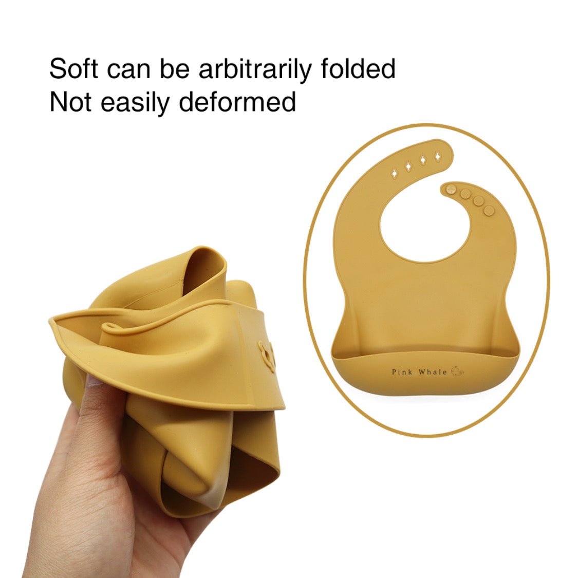 Silicone Baby Bib (Sage Green)