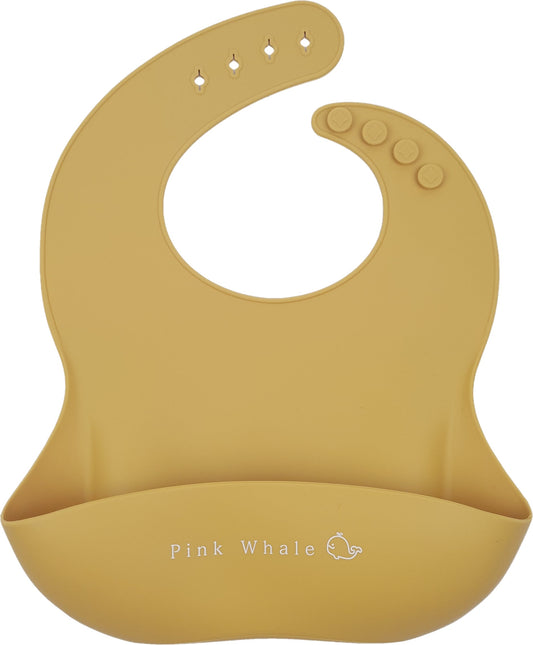 Silicone Baby Bib (Mustard)